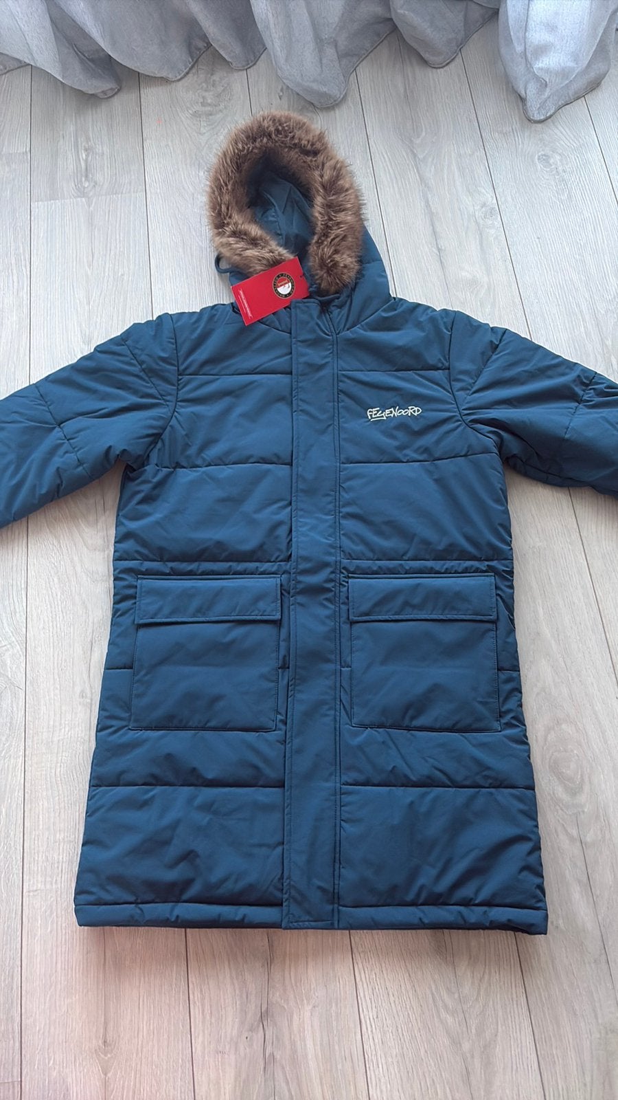 Feyenoord Rotterdam parka maat L Nieuw, Ophalen of Verzenden, Nieuw, Zwart