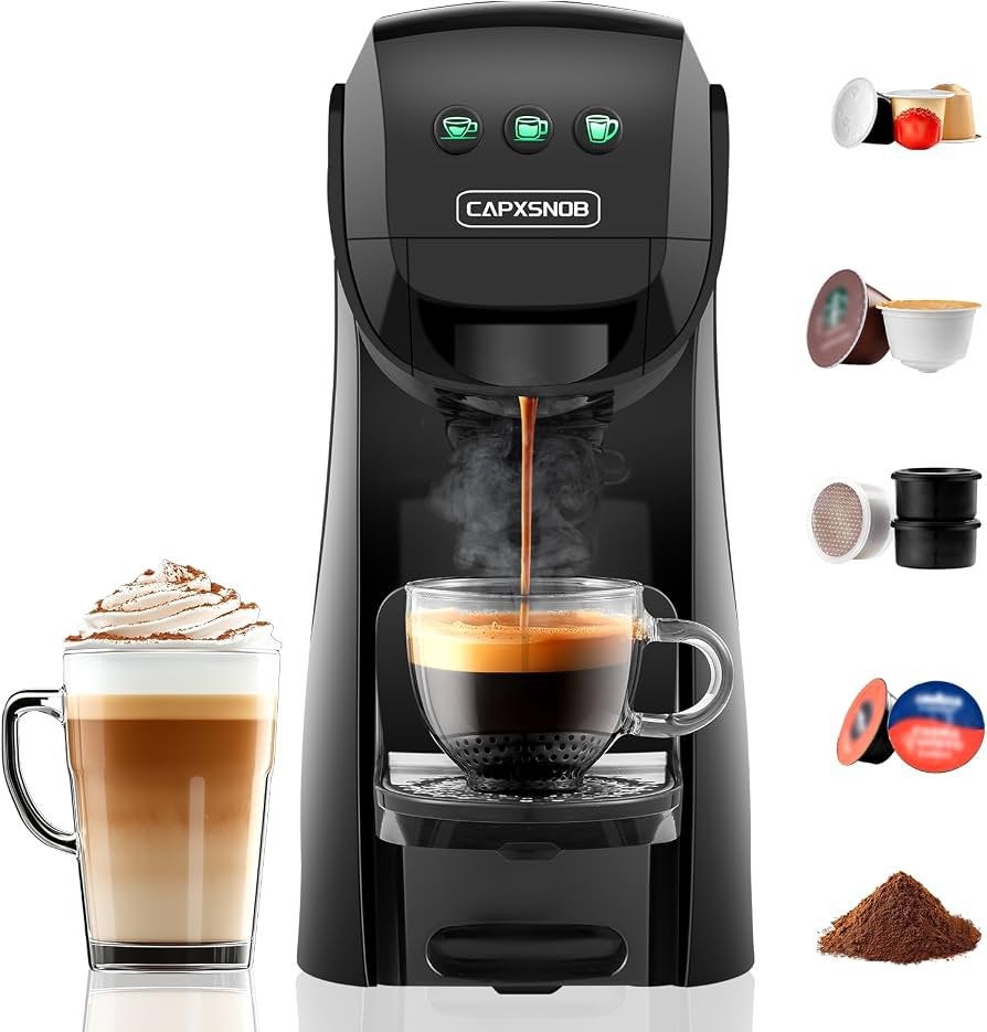 5-in-1 Multicapsule Koffiemachine - NIEUW in Verpakking, Ophalen of Verzenden, Nieuw, Koffiemachine, Gemalen koffie