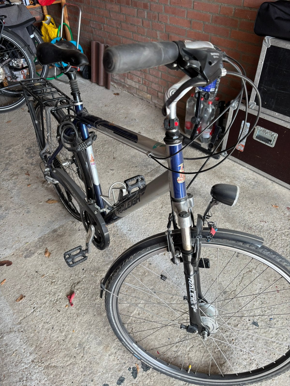 Herenfiets Raleigh in goede staat, Gebruikt, Velgrem, Ophalen, Overige merken