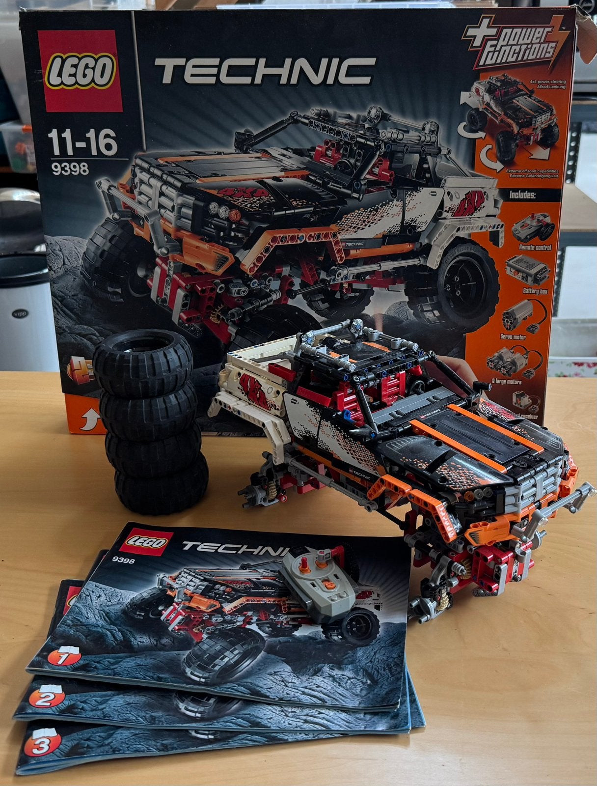 LEGO Technic 9398 4x4 Crawler, Inclusief instructies, Gebruikt, Lego, Ophalen of Verzenden
