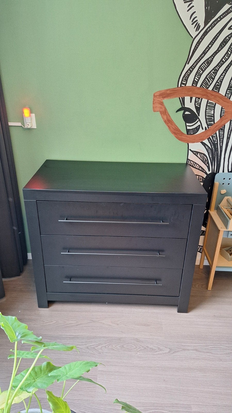 Commode zwart, Ophalen, Gebruikt, 50 tot 70 cm, 100 cm of meer