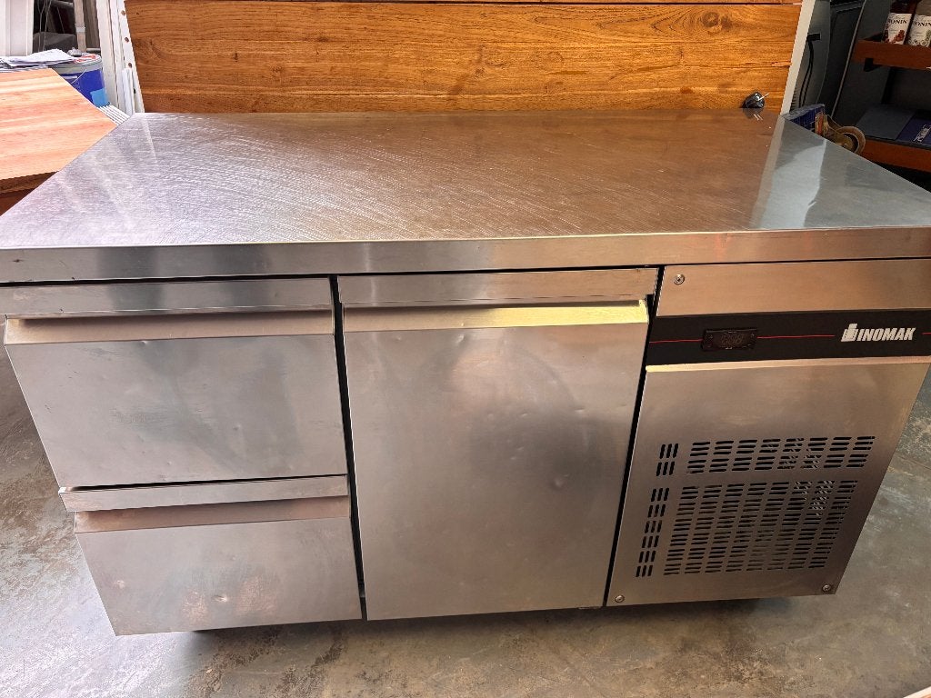 INOMAK koelwerkbank 134cm, Ophalen, Gebruikt, 120 tot 170 cm