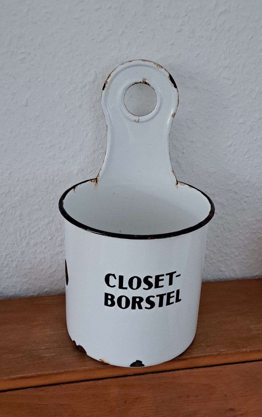 Emaille Closet Borstelhouder, Ophalen of Verzenden