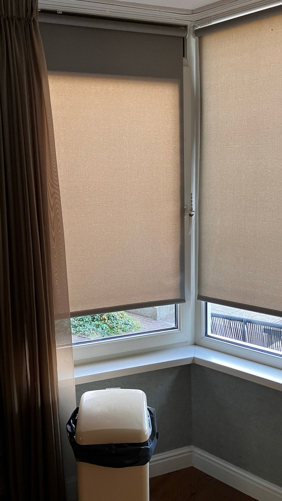 Beige rolgordijn 0.95 breed en 1.70, Ophalen, Overige materialen, Gebruikt, Overige merken