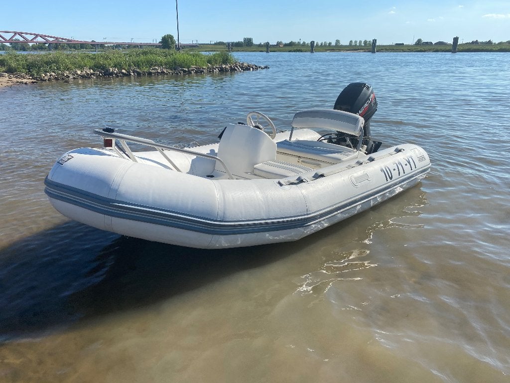 Zodiac rubberboot met console, Watersport en Boten, Rubberboten, Gebruikt, Zodiac, Inclusief motor, 30 pk