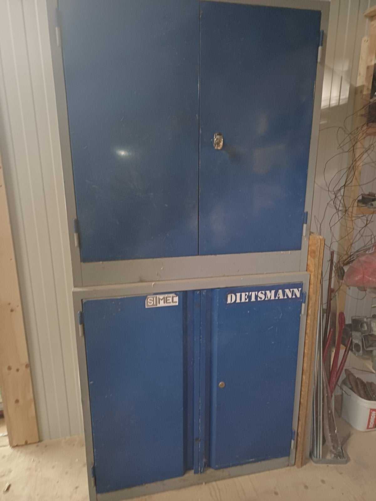 Stalen kasten - Ideaal voor werkplaats of garage, Ophalen, Gebruikt