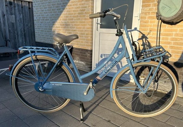 Cortina U4 Dull Blue Damesfiets Z.G.A.N., Terugtraprem, Versnellingen, 56 cm of meer, Zo goed als nieuw