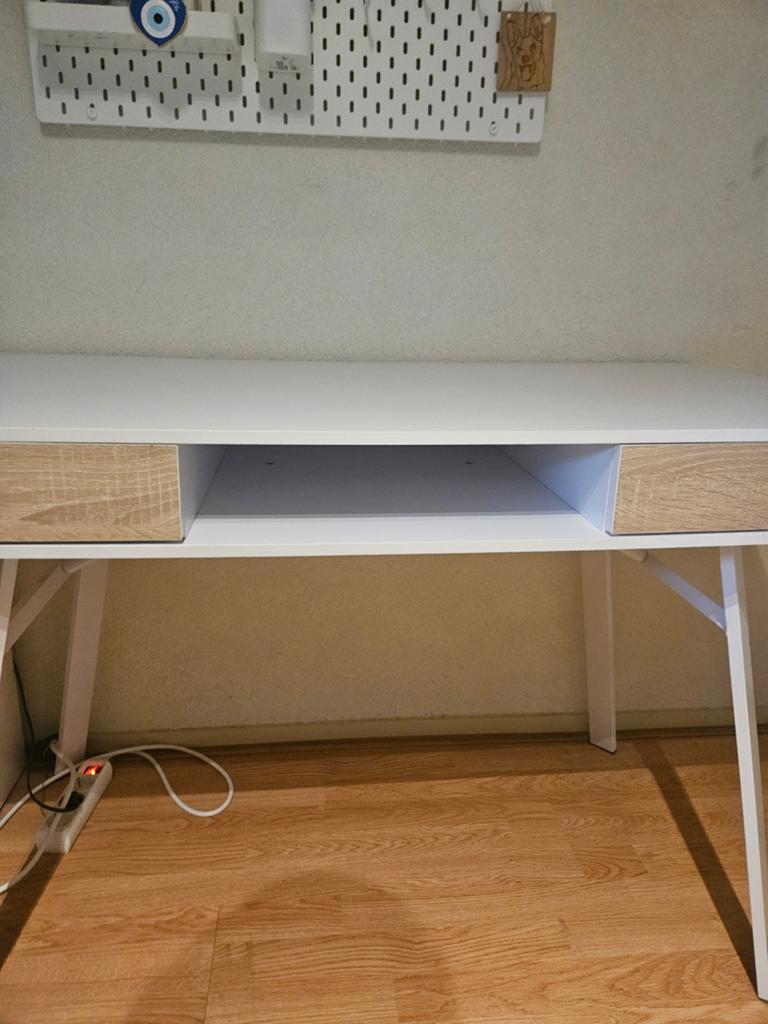 Bureau, Huis en Inrichting, Bureaus, Ophalen, Met lades, 120 cm, Hout