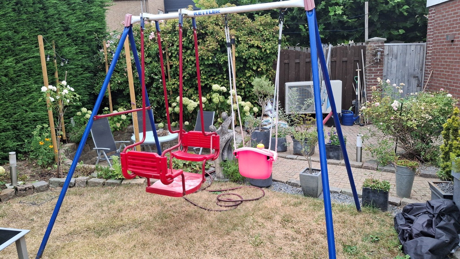Kettler Schommelset met 3 zitjes - Gebruikt, Ophalen, Gebruikt, Schommel