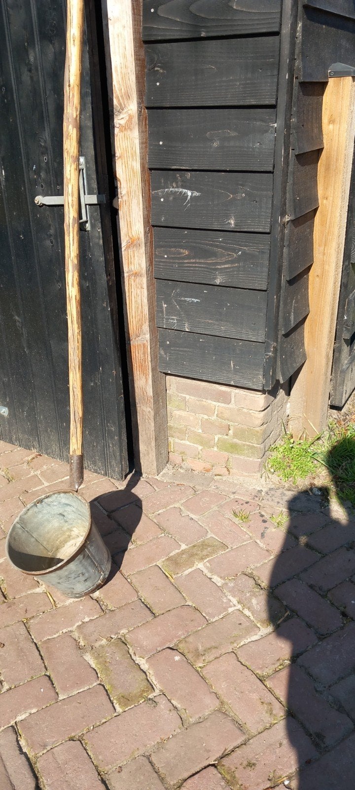 Zinken gietpuls / emmer met steel, Antiek en Kunst, Ophalen