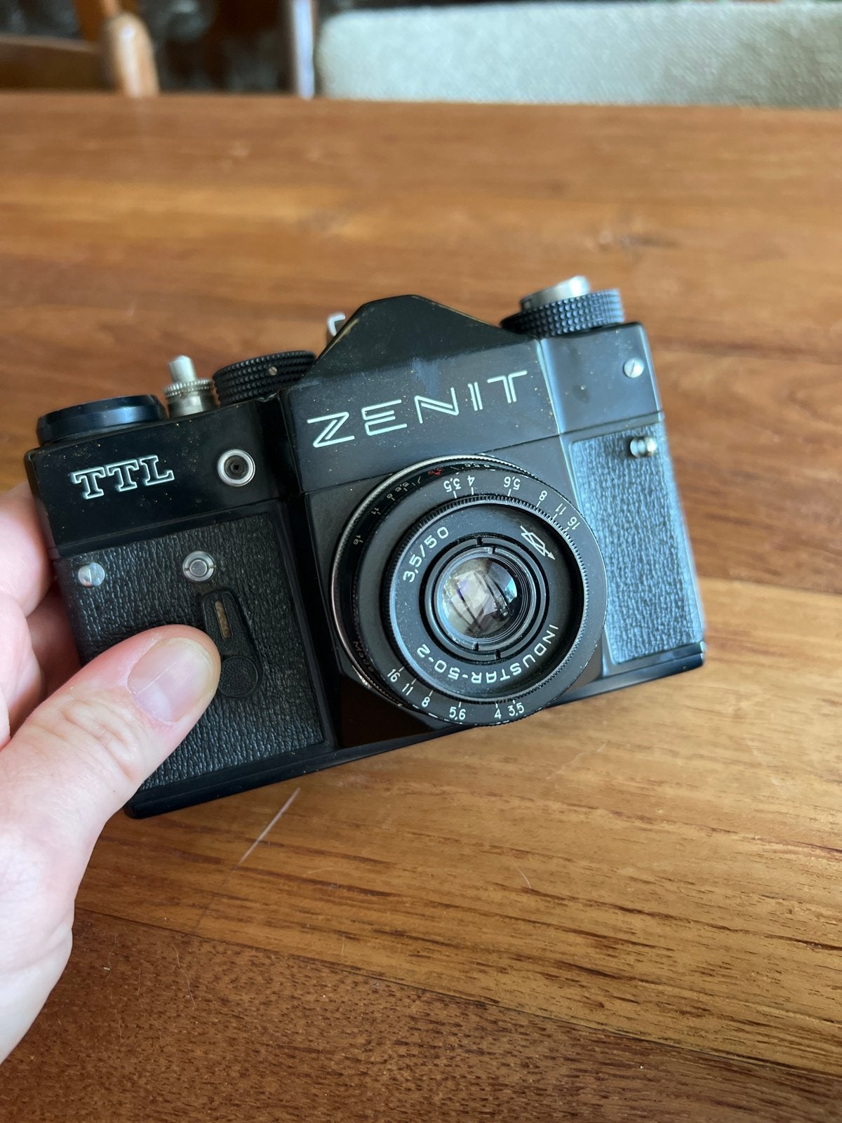 Zenit TTL Spiegelreflexcamera met twee m42 lenzen, Ophalen, Gebruikt, Spiegelreflex, Overige Merken