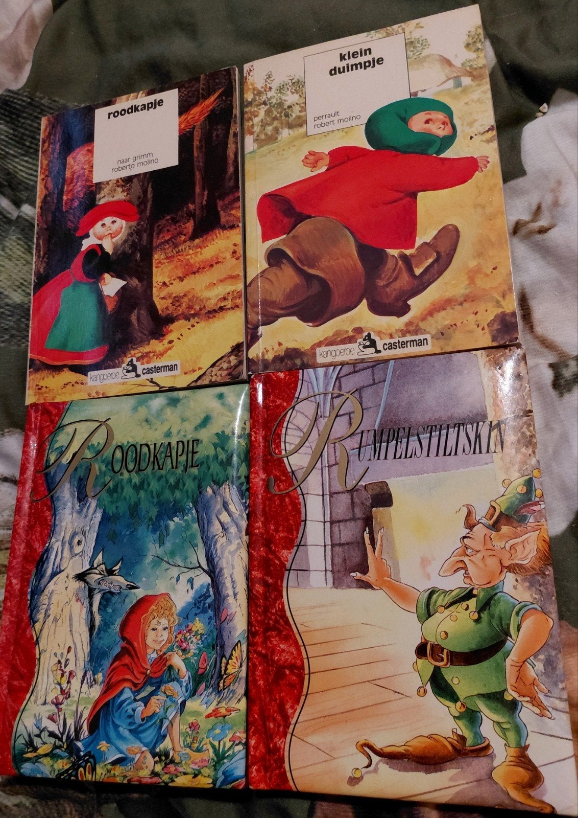 Sprookjesboeken: Roodkapje, Klein Duimpje, Rumpelstiltskin, Boeken, Sprookjes en Fabels, Ophalen of Verzenden, Gelezen, Gebroeders Grimm, Charles Perrault