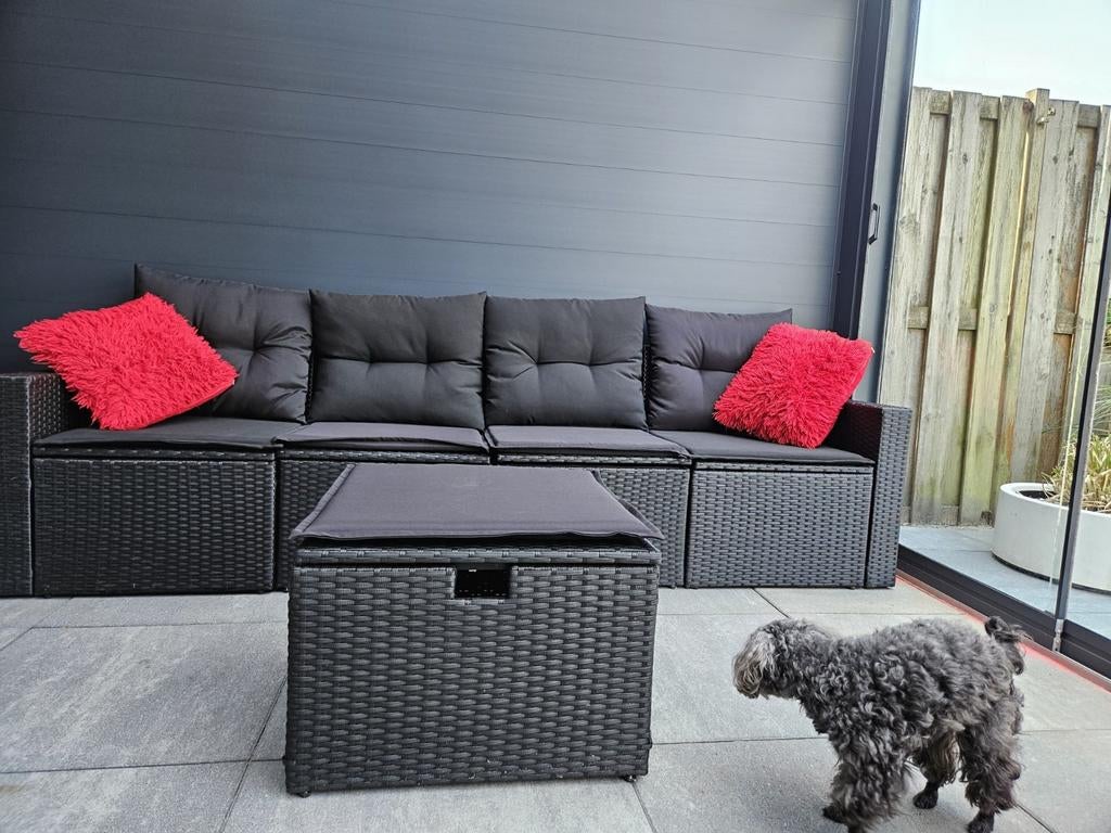 Complete Tuinset: Eethoek met Loungeset en Salontafel, Tuin en Terras, Ophalen of Verzenden