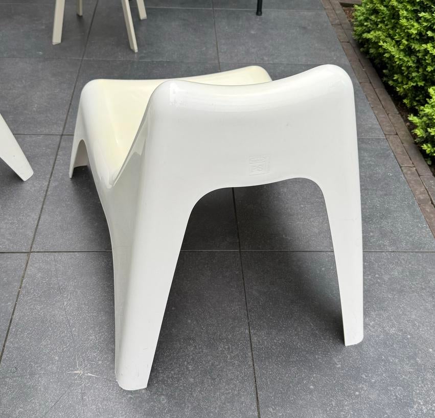 2 IKEA PS Thomas Sandell Stoelen - Wit Kunststof, Ophalen, Kunststof, Gebruikt, Twee