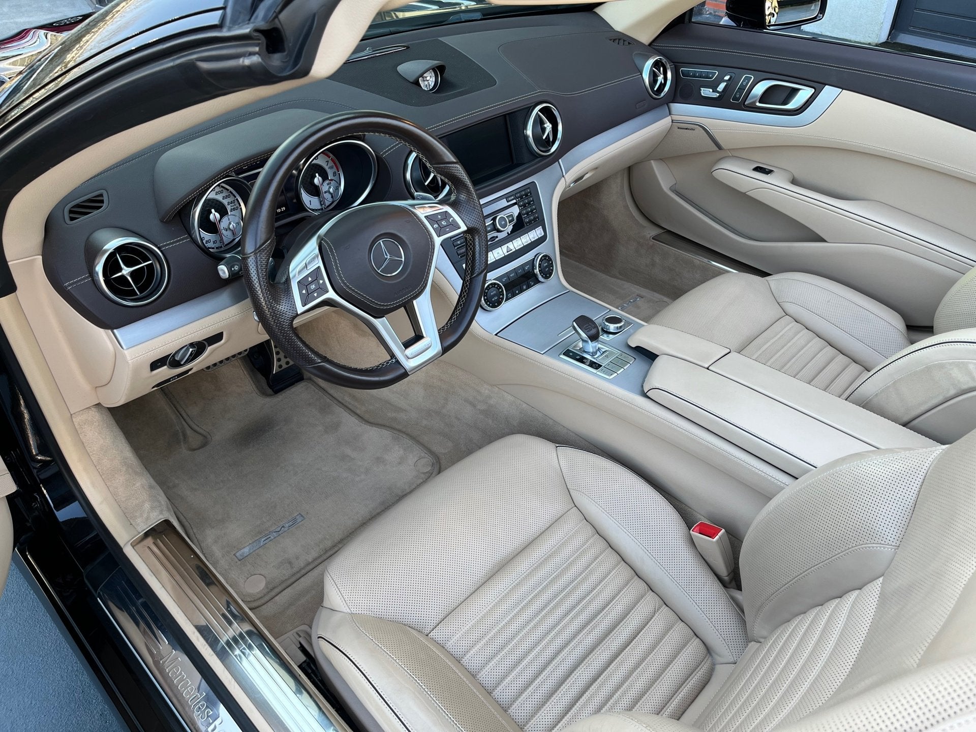 Mercedes-Benz SL-klasse 400AMG NAVI LEDER AUTOMAAT, Auto's, Dealer onderhouden, Achterwielaandrijving, Gebruikt, Euro 6