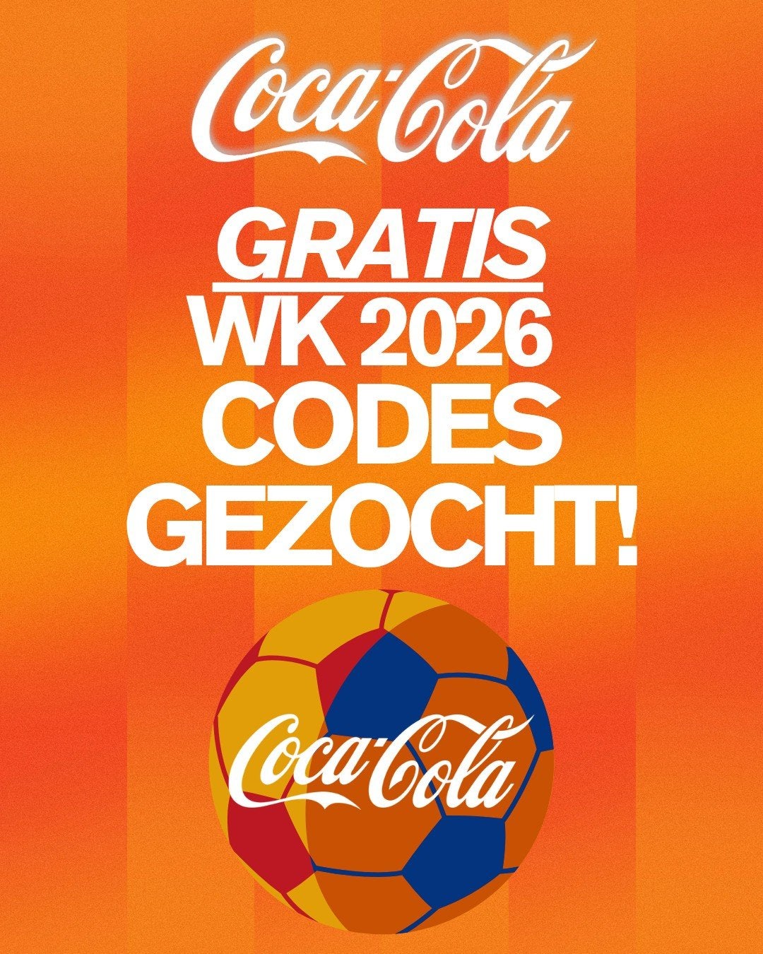 Gezocht: Coca-Cola WK 2026 codes, Ophalen