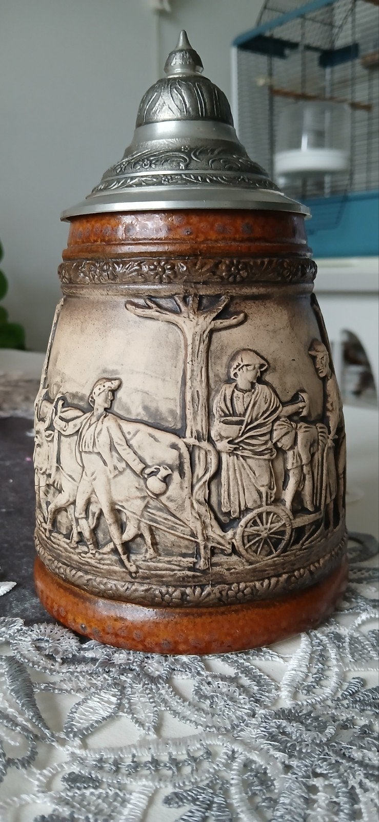 Duitse keramiek bierpul, Antiek en Kunst, Ophalen of Verzenden