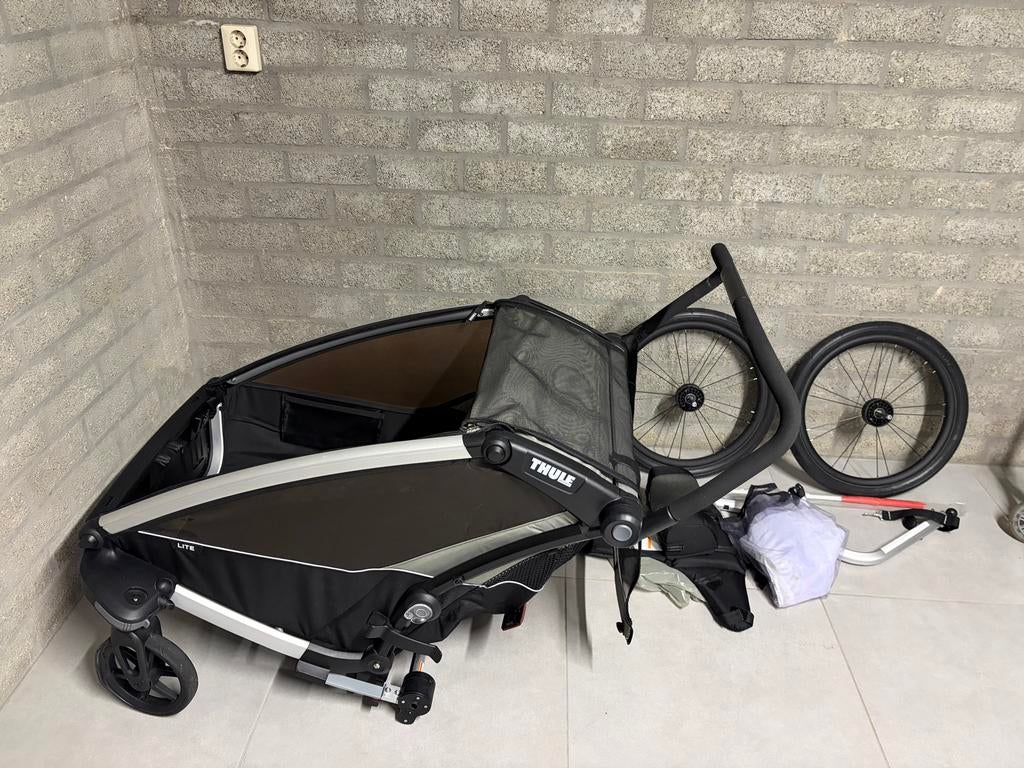 Thule Chariot Lite Double fietskar - Zo goed als nieuw, Ophalen, Vering, Zo goed als nieuw, Kinderkar