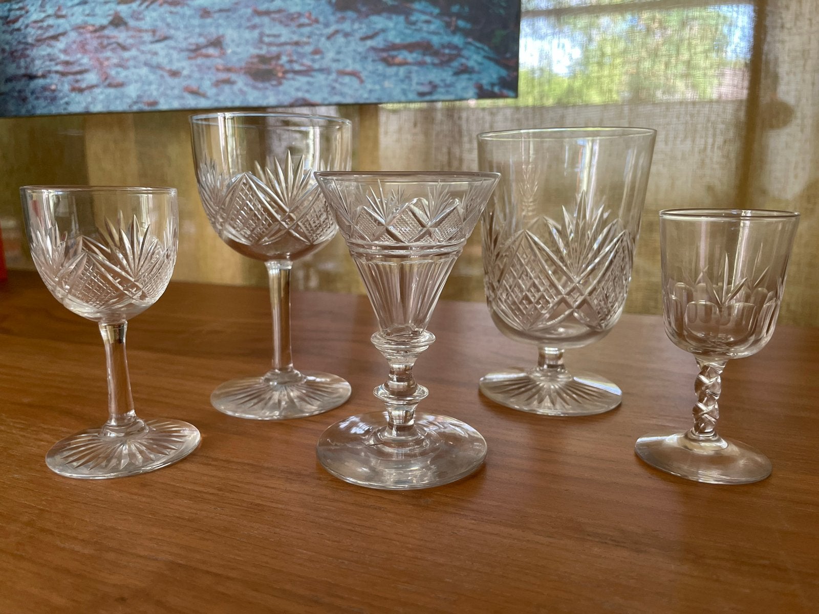 Grote set van 36 kristallen glazen: wijn, water en borrel, Ophalen of Verzenden