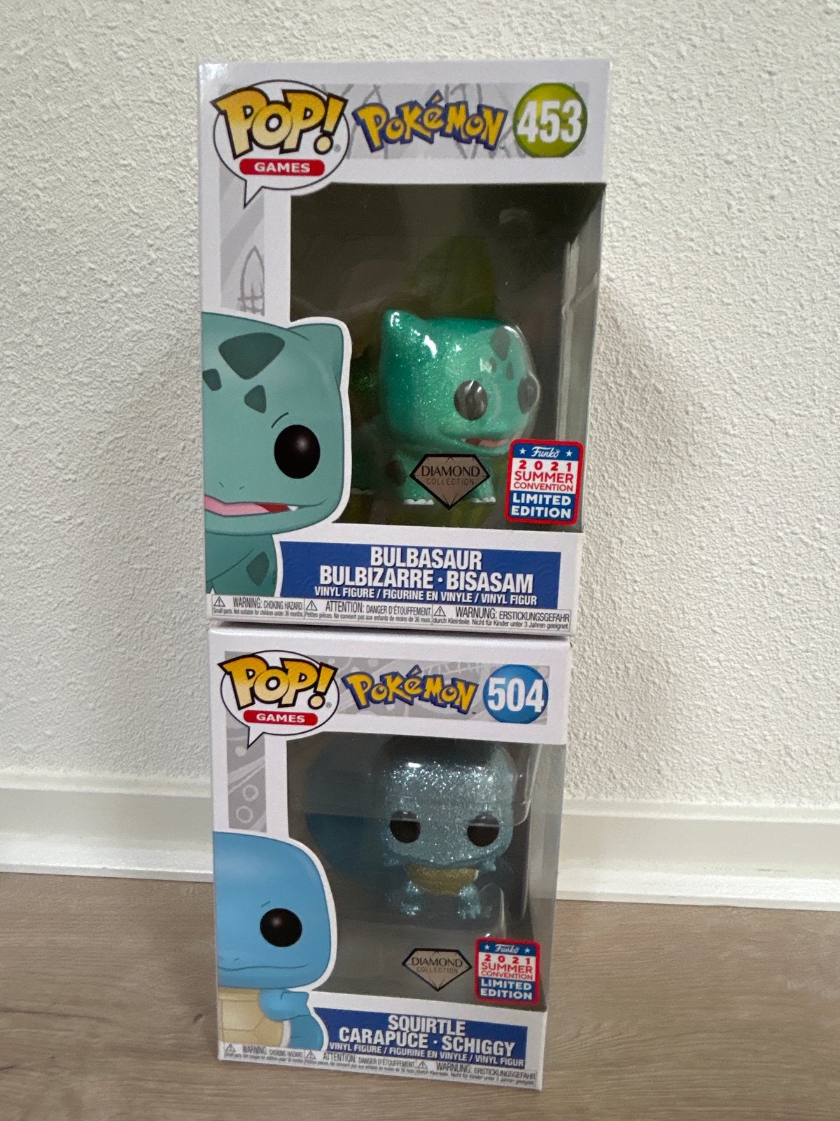 Funko Pop! Pokémon Bulbasaur & Squirtle Diamond Collection, Ophalen of Verzenden, Nieuw