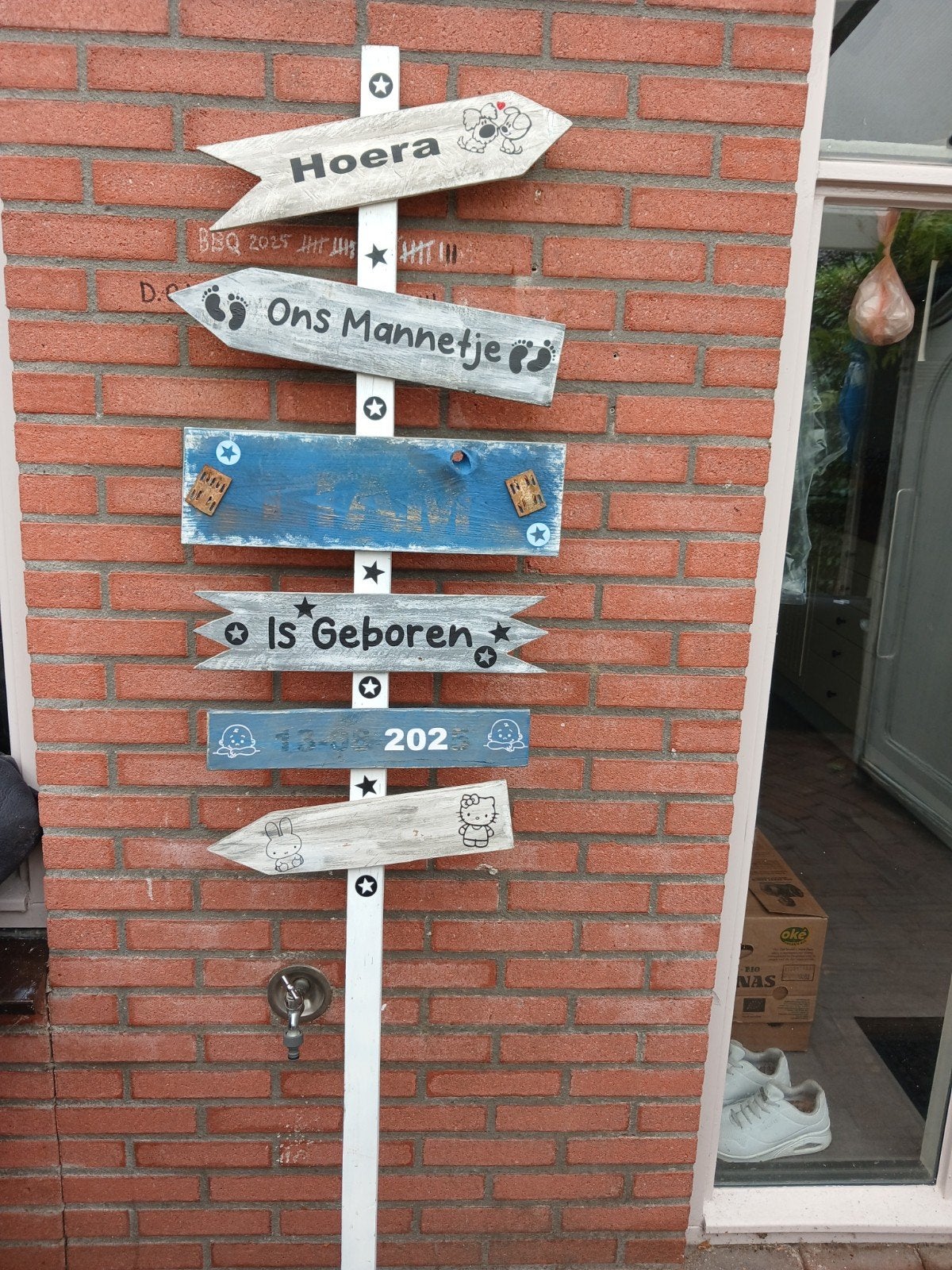Geboortebord BIJNA GRATIS, Kinderen en Baby's, Ophalen