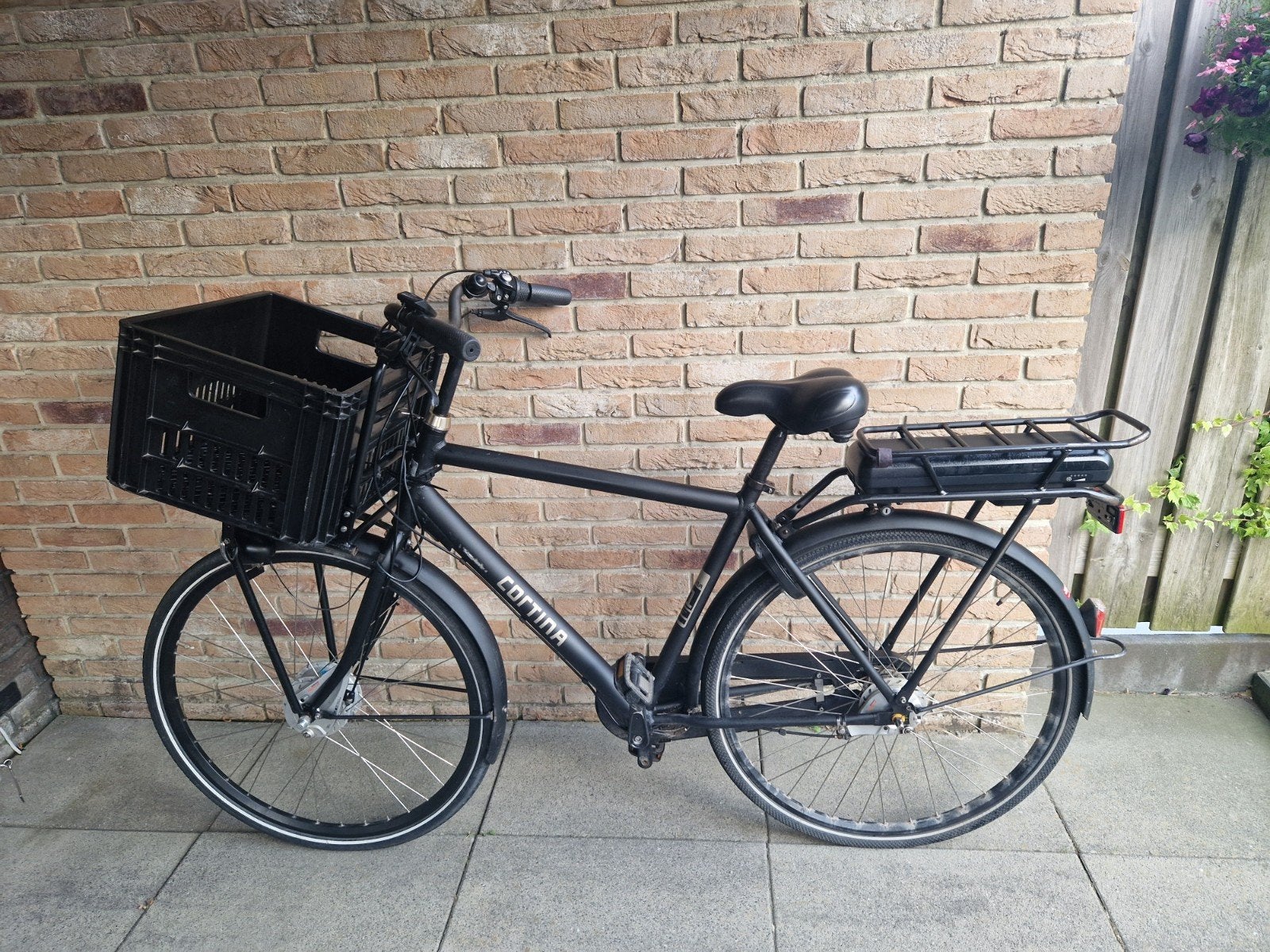 Elektrische herenfiets Cortina E-U1, 51 tot 55 cm, Ophalen, Gebruikt, Cortina
