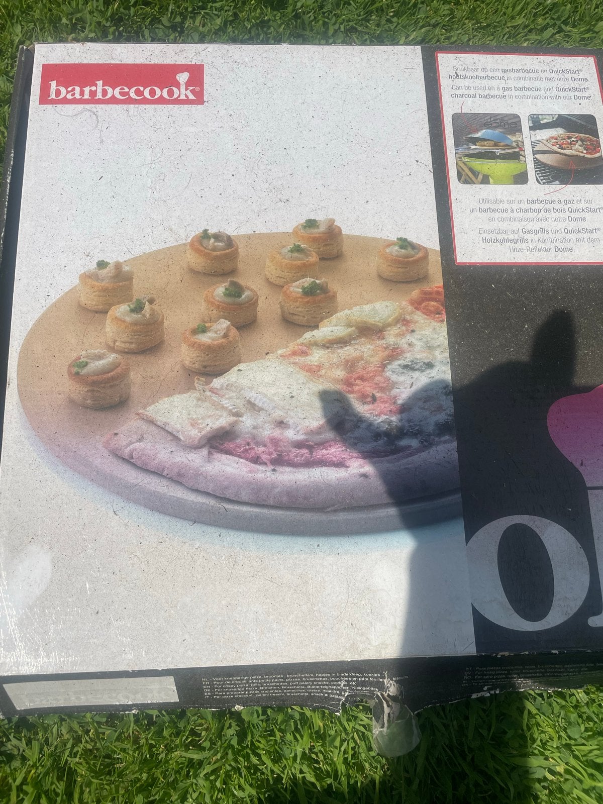 Gebruikte ronde pizzasteen voor BBQ - Barbecook, Ophalen, Gebruikt