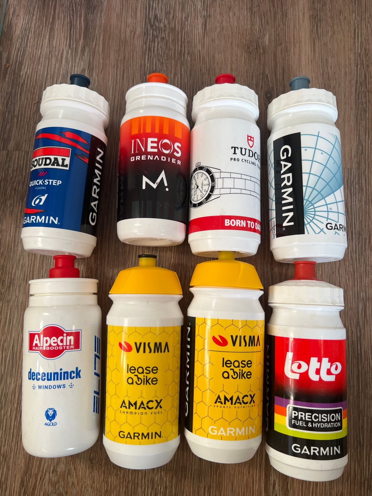 Originele prof bidons diverse ploegen, Ophalen of Verzenden, Zo goed als nieuw