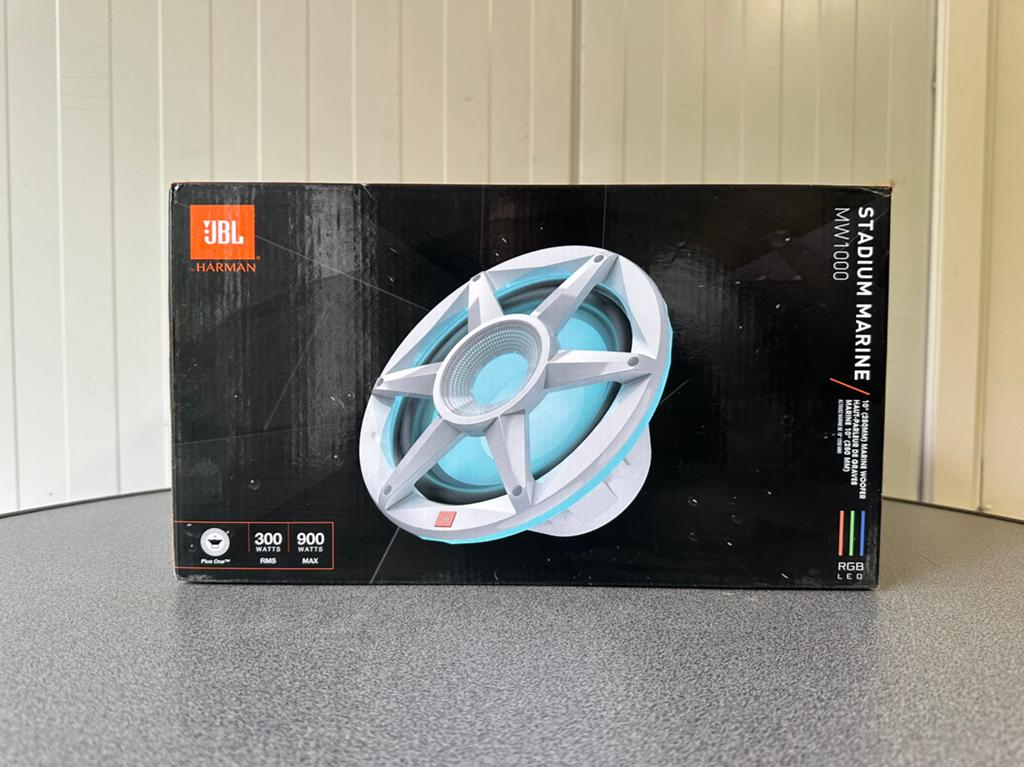 JBL Stadium Marine MW1000-10" 250mm marine woofer met licht, Auto diversen, Autospeakers, Ophalen of Verzenden, Zo goed als nieuw