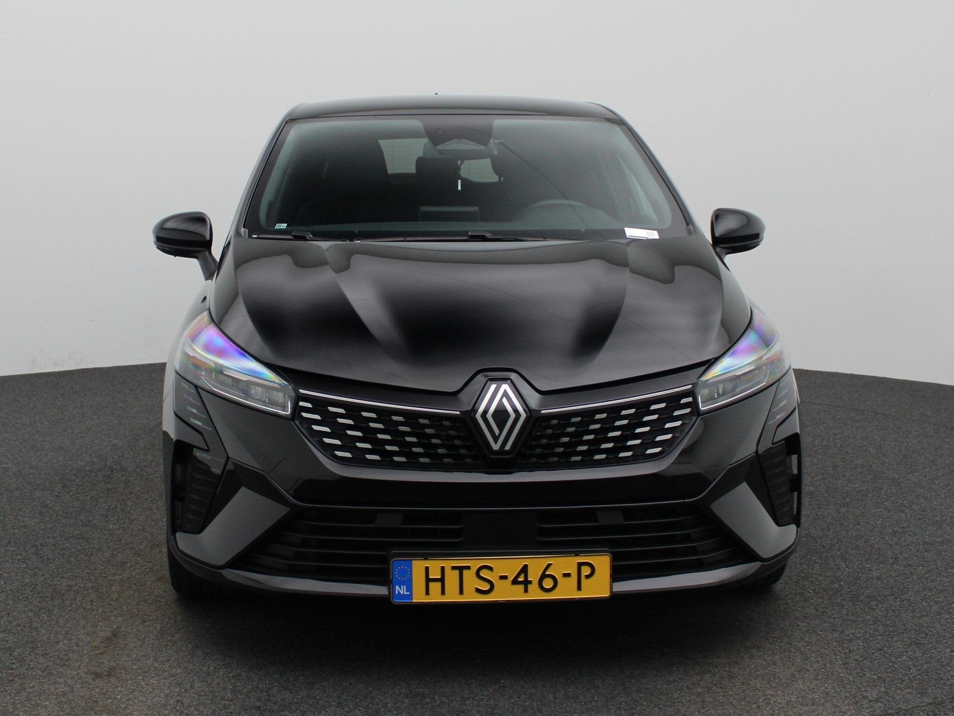 Renault Clio 1.6 E-Tech Full Hybrid 145 techno | 9,3" Full-M, Gebruikt, Leder en Stof, Zwart, Origineel Nederlands