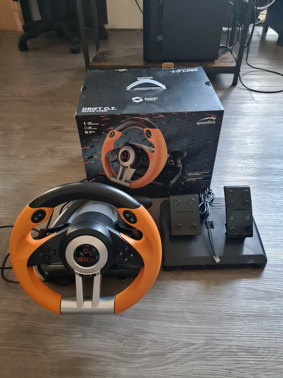 DRIFT O.Z. Gamestuur met pedalen, Ophalen, Zo goed als nieuw, Stuurtje of Sportattribuut