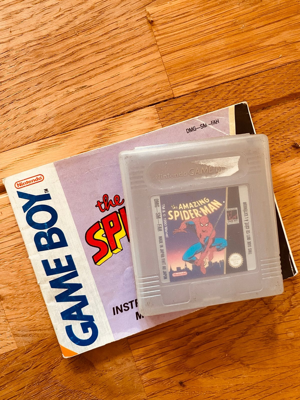 The Amazing Spider-Man Game Boy spel met boekje, Ophalen of Verzenden, Gebruikt, Avontuur en Actie
