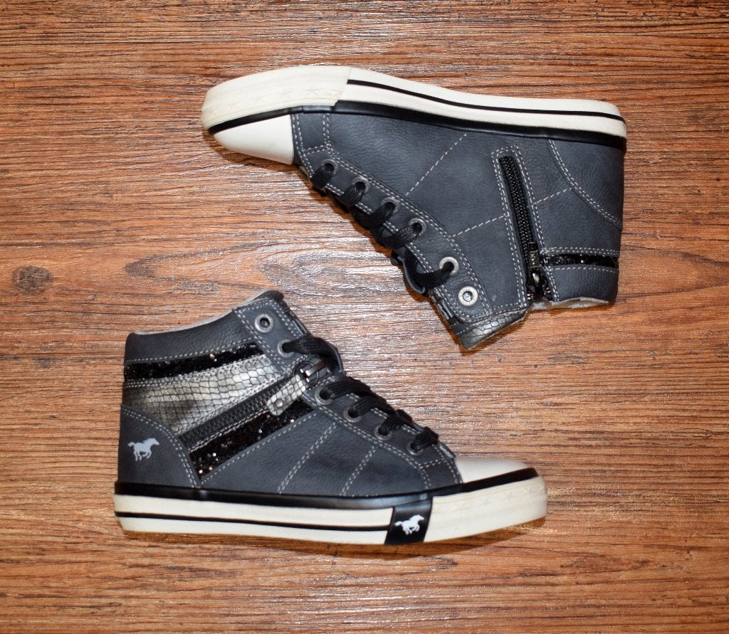 Mustang - halfhoge grijze sneakers - maat 33, Mustang, Meisje, Schoenen, Nieuw
