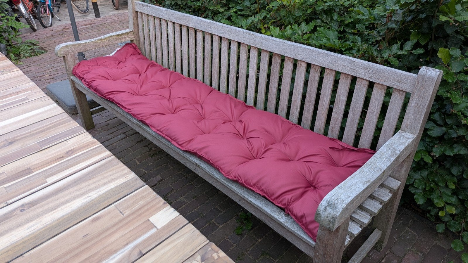 Kussen tuinbank 200x50, Ophalen, Zo goed als nieuw