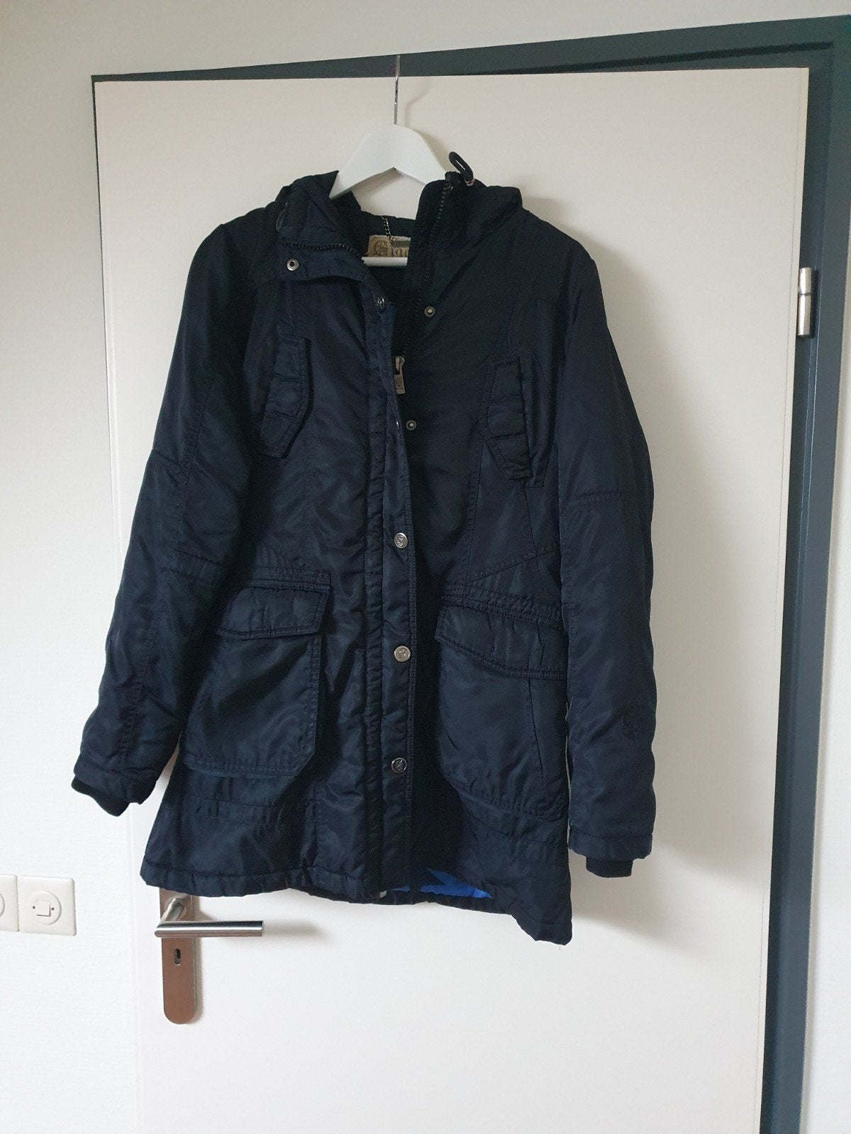 Giacomo winterjas, donkerblauw maat M, Maat 38/40 (M), Blauw, Ophalen of Verzenden, Gedragen