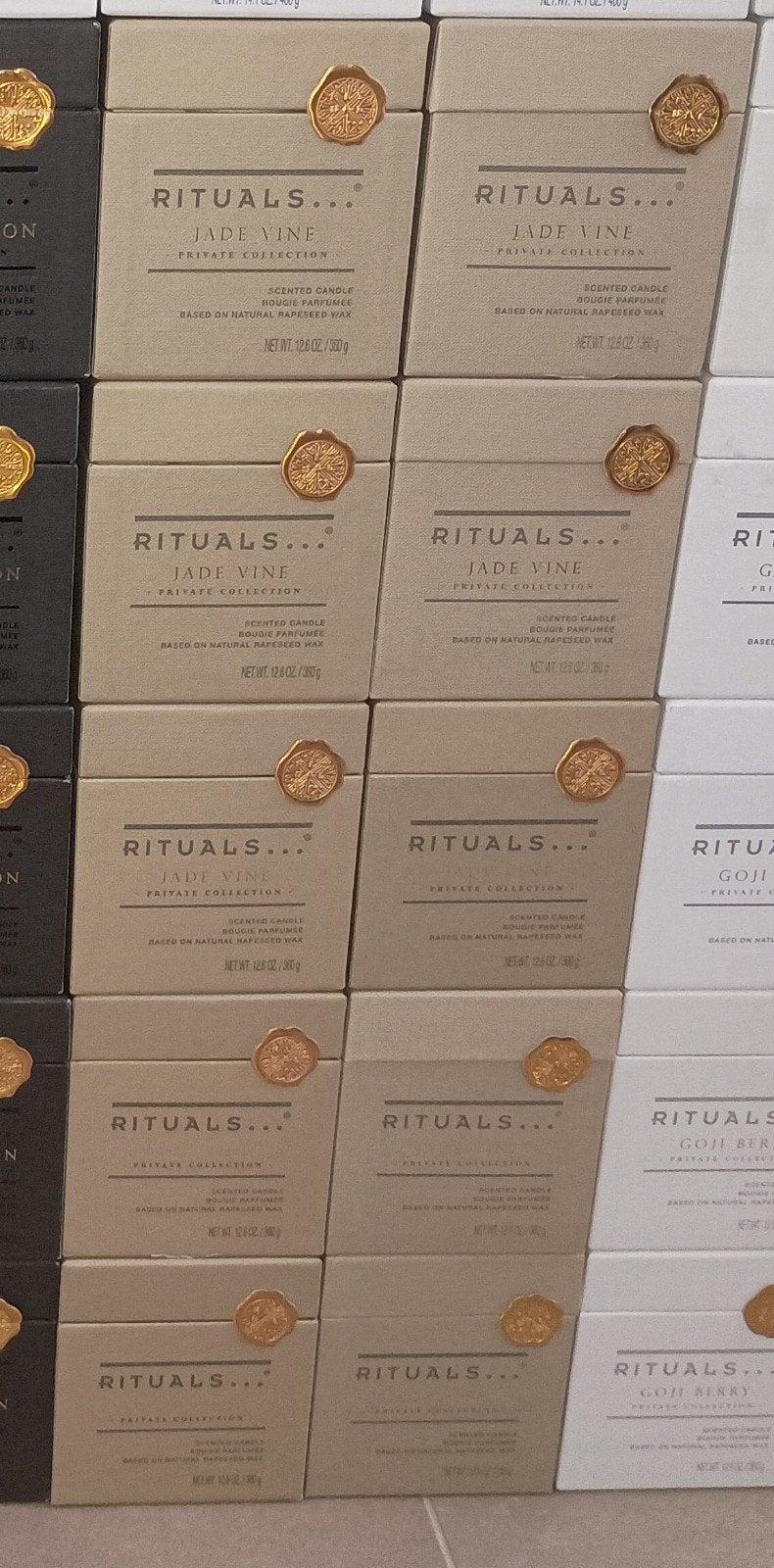 10x Rituals Jade Vine Geurkaars - Nieuw in verpakking, Ophalen of Verzenden, Rituals, Kaars, Was