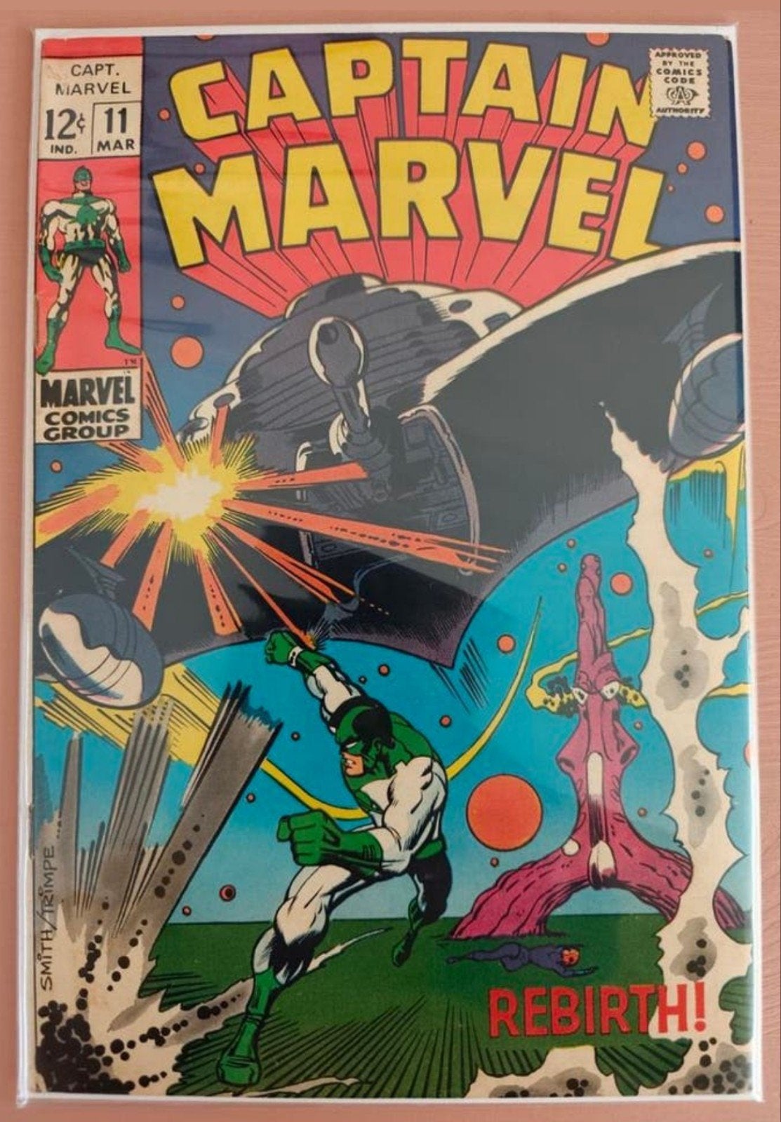 Captain Marvel #11 (1968), Boeken, Strips | Comics, Eén comic, Amerika, Marvel Comics, Ophalen of Verzenden