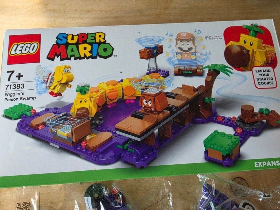 LEGO Super Mario 71383 Wiggler's Gifmoeras Uitbreidingsset, Compleet, Lego, Ophalen of Verzenden, Zo goed als nieuw