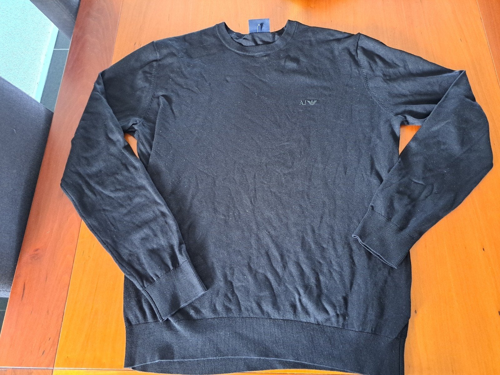 Armani Jeans Trui Zwart Maat XL, Maat 52/54 (L), Armani Jeans, Zwart, Ophalen of Verzenden