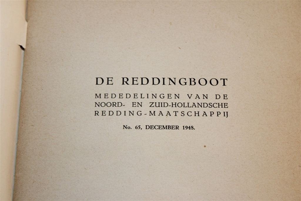 De Reddingboot — Reddingsmaatschappij 1948 [Zeldzaam], Verzamelen, Scheepvaart, Gebruikt, -, -, Ophalen of Verzenden