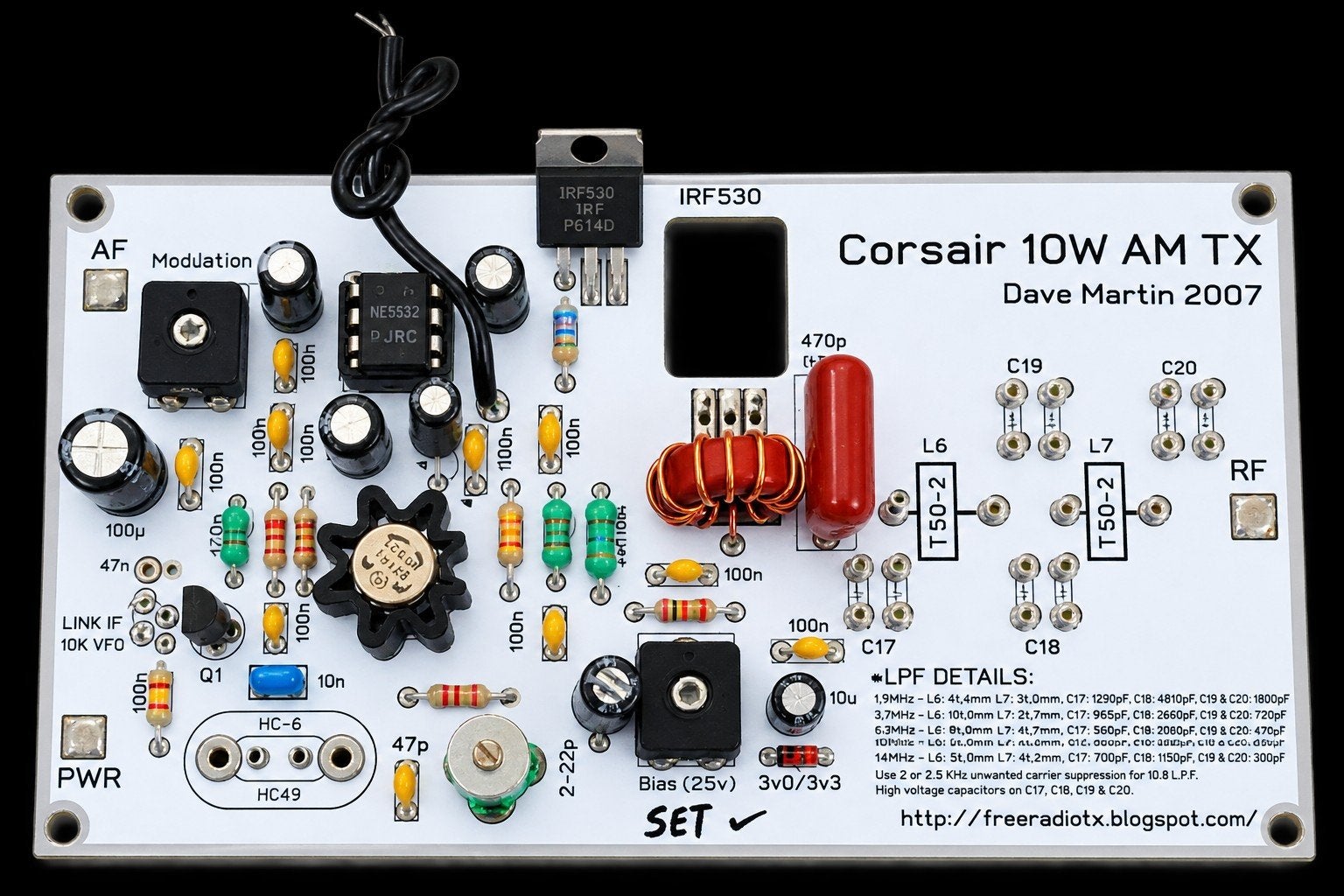 CONSAIR 10WATT 5 banden AM zender, Telecommunicatie, Ophalen of Verzenden, Nieuw, Zender