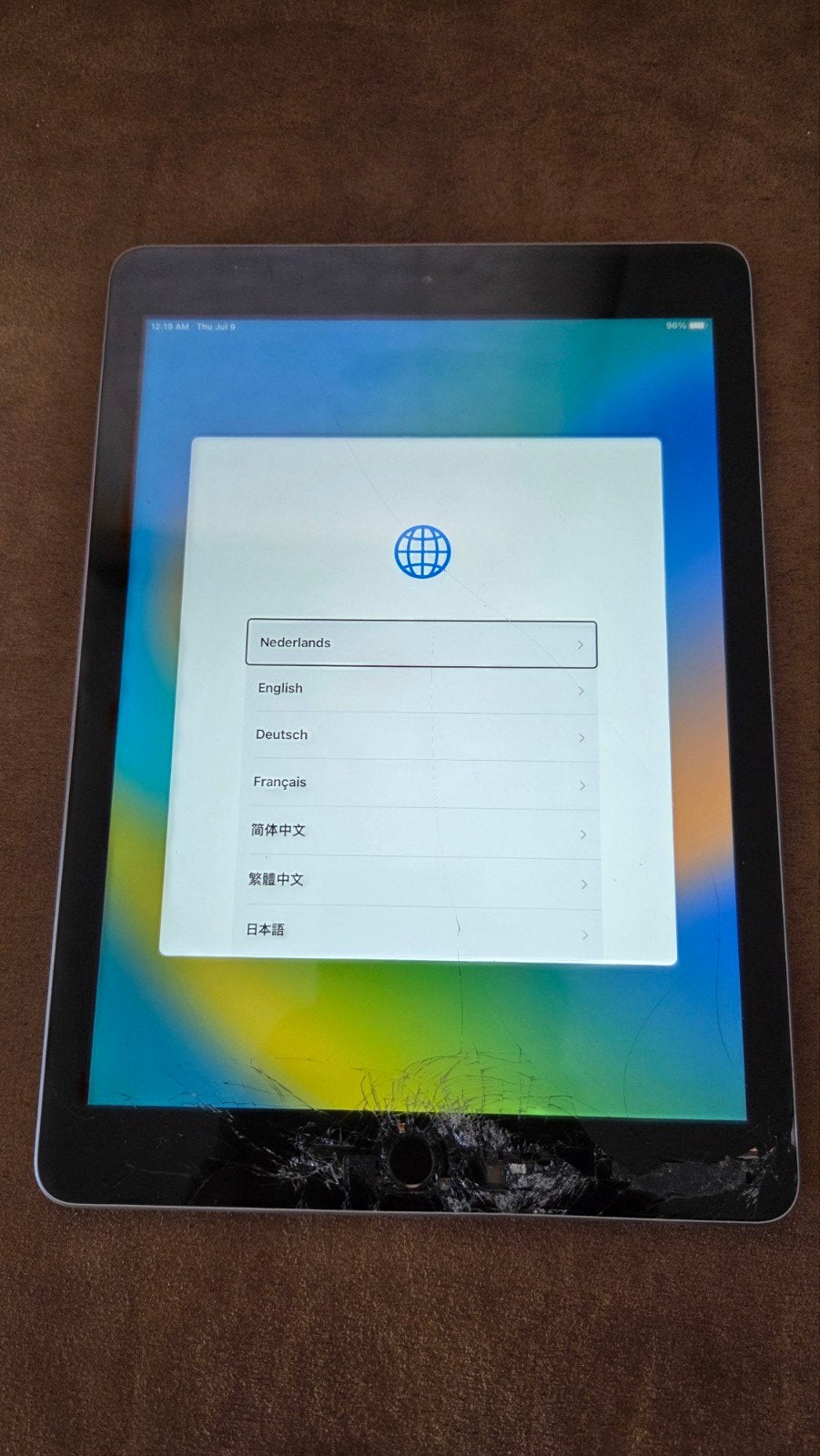Apple iPad (Model A1822) - Scherm beschadigd, Computers en Software, Apple iPads, 10 inch, 32 GB, Apple iPad, Ophalen of Verzenden