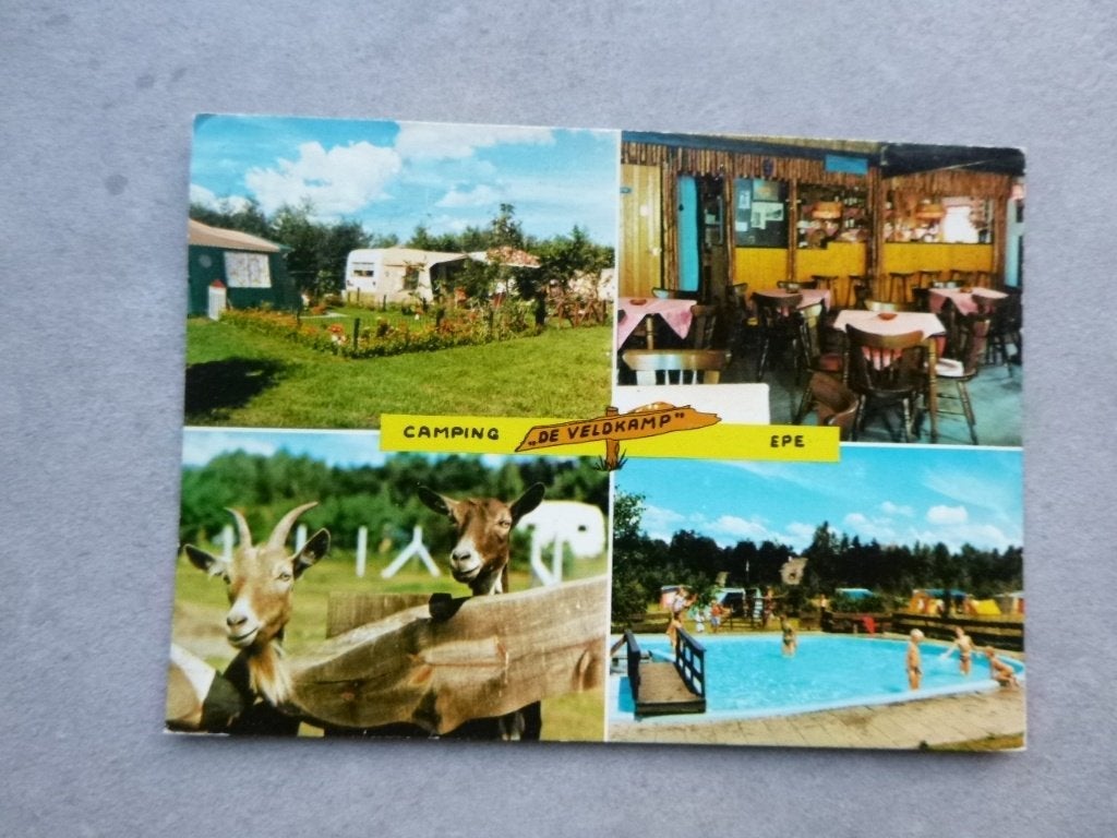 Epe, camping de Veldkamp/interieur 1976, Verzamelen, Verzenden, 1960 tot 1980, Gelopen, Gelderland