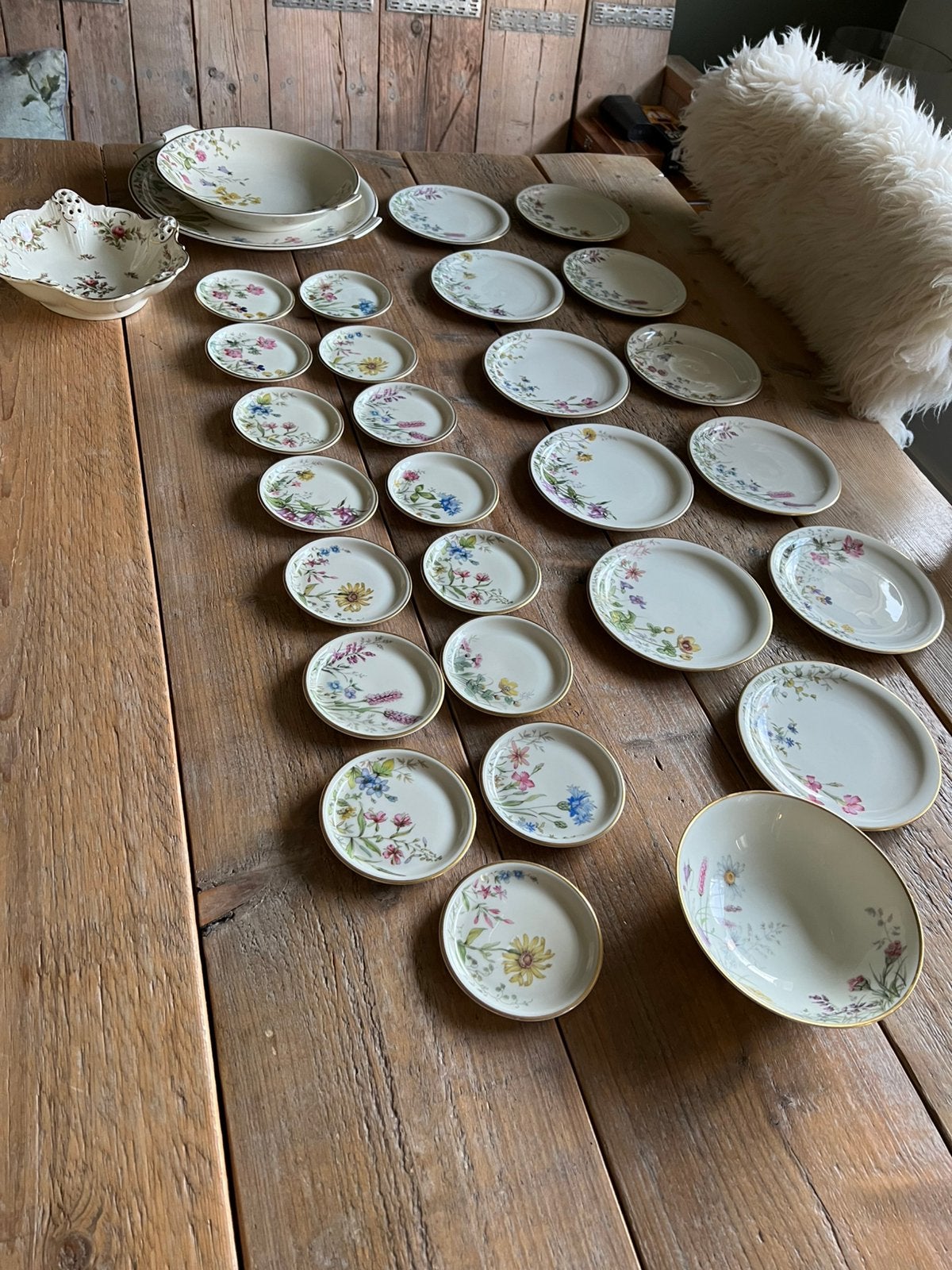 Krautheim Selb Bavaria - Wiesengrund und Bergeshöh'n servies, Antiek en Kunst, Ophalen