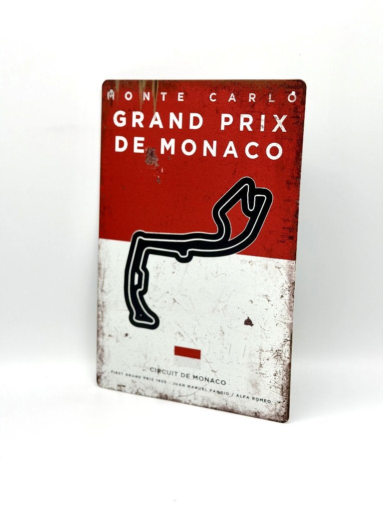 Grand Prix van Monaco bord - Formule 1 Ferrari RedBull F1, Ophalen of Verzenden, Nieuw, Reclamebord