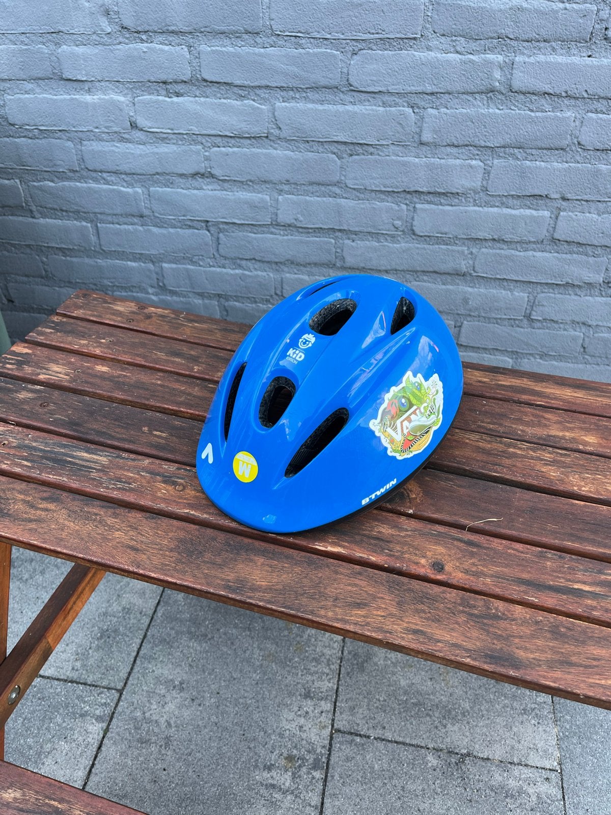 Btwin Fietshelm Kinderen Blauw Maat 52-56 cm, Ophalen of Verzenden, Gebruikt, Overige maten, Jongen of Meisje
