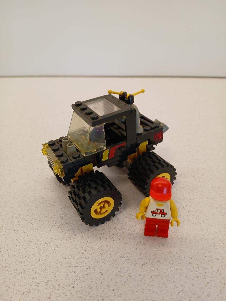 Lego daredevill & 4x4 auto (vintage met instructieboekje), Gebruikt, Compleet, Lego, Ophalen of Verzenden