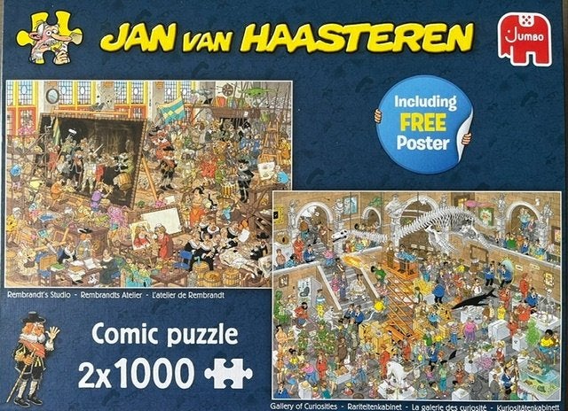 rembrandt's studio / rariteitenkabinet, Ophalen of Verzenden, Meer dan 1500 stukjes, Zo goed als nieuw, Legpuzzel