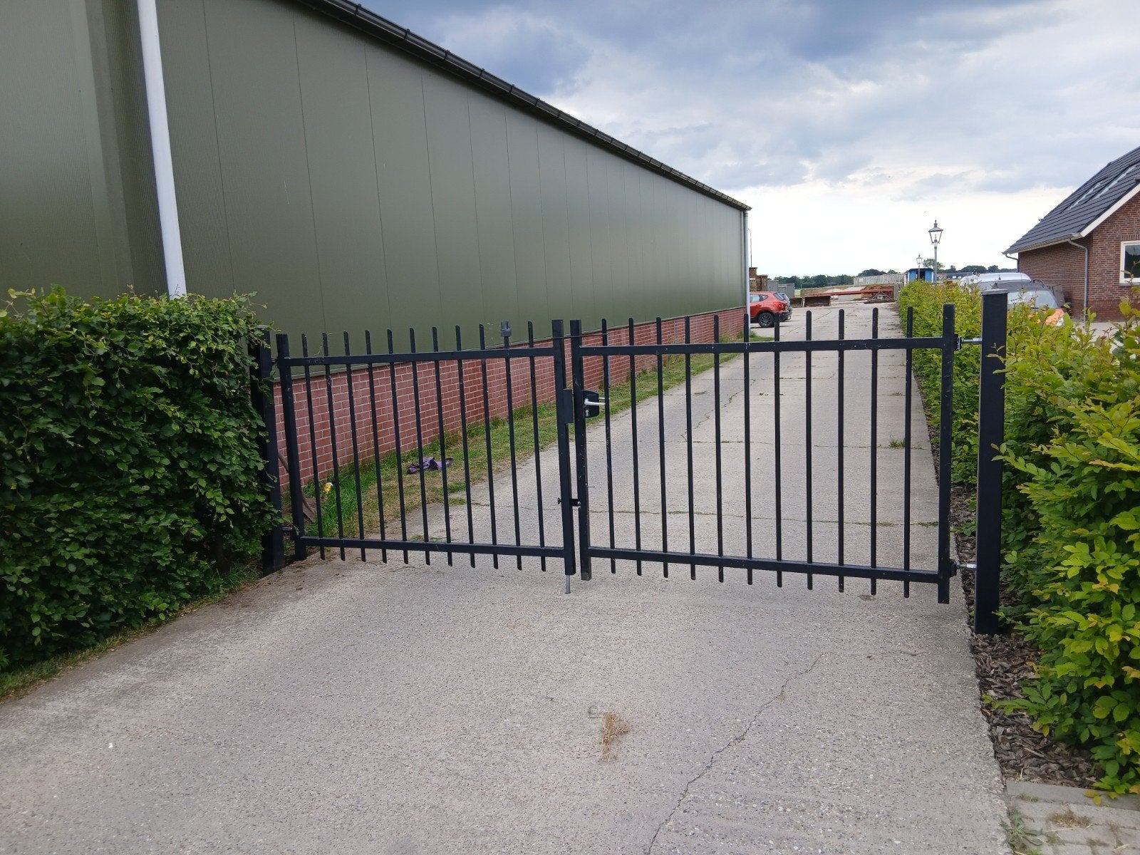 Dubbele poort 4 meter, Tuin en Terras, Ophalen, IJzer