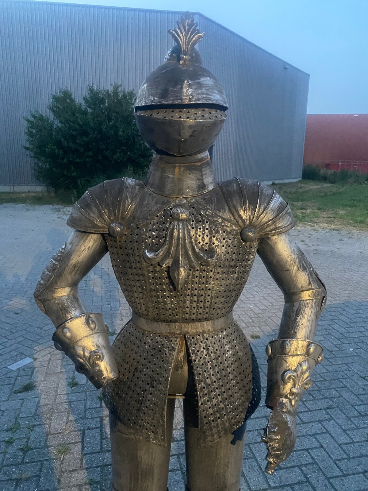 Ridder 185 cm van ijzer met opening voor kaars of lamp, Ophalen of Verzenden